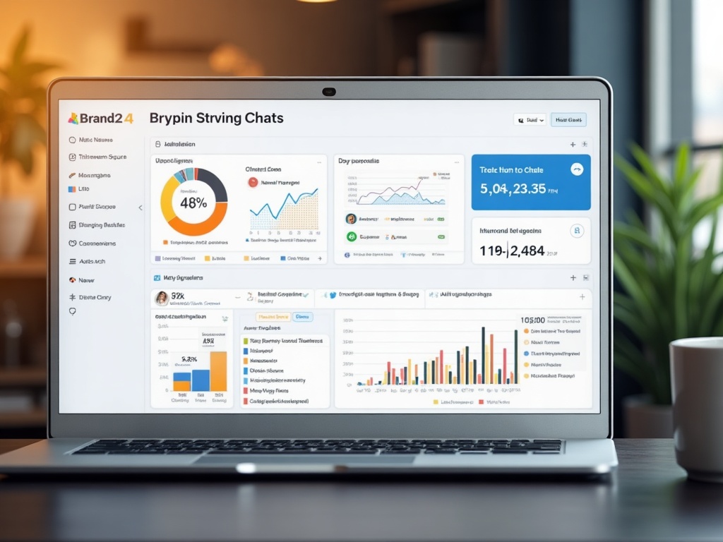 Панель управления Brand24, показывающая анализ сентимента в ChatGPT