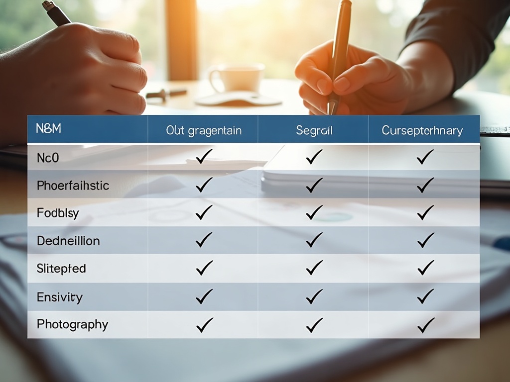 Comparison table of AI SEO tools