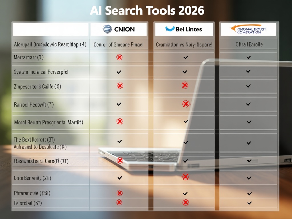 Comparativa herramientas AI Search 2026 tabla
