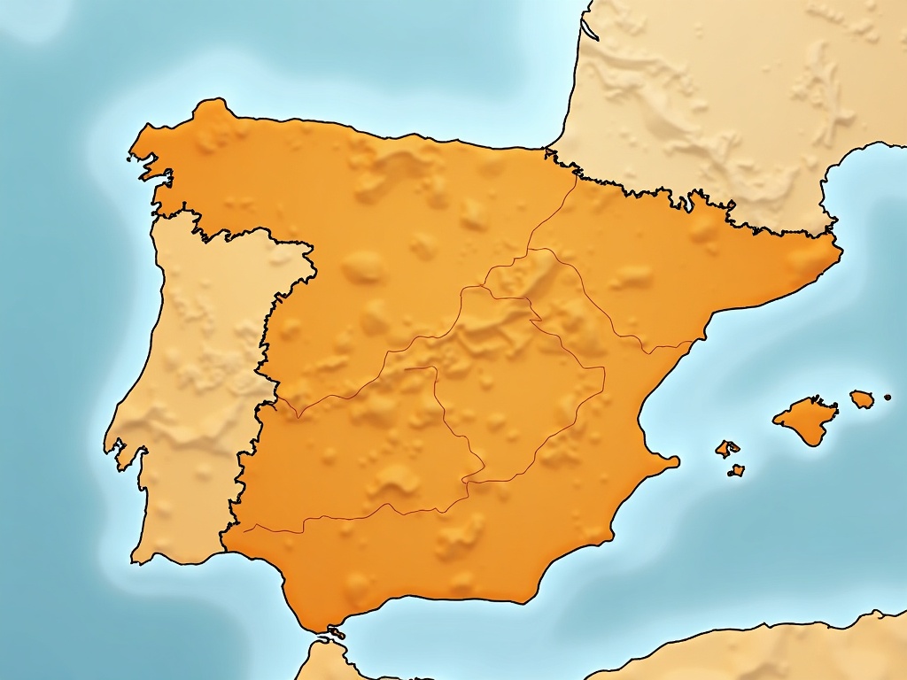 Mapa de Castilla y León con provincias destacadas para linkbuilding regional