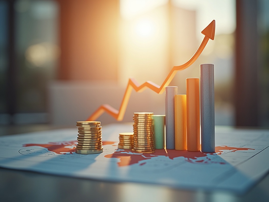 Multilingual SEO strategy with global growth chart