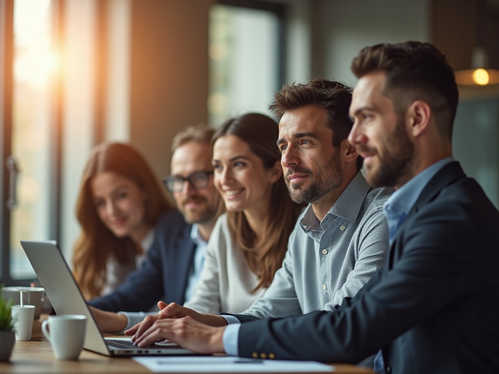 Empresa especializada en GEO para Gemini: equipo trabajando en estrategia de contenido