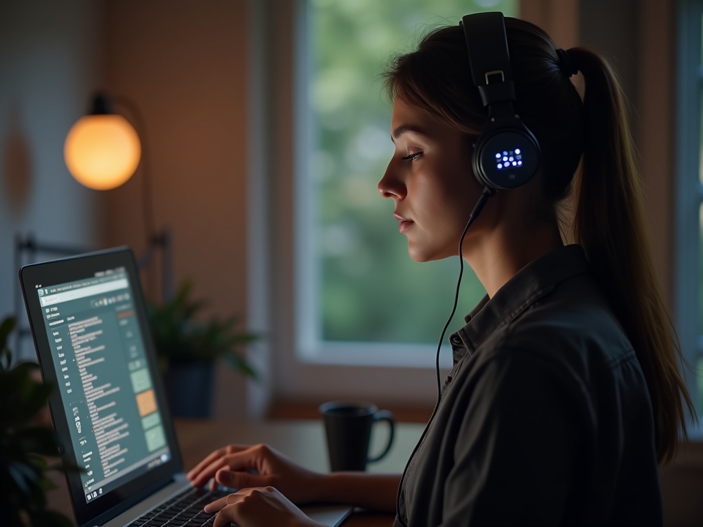 Persona usando un asistente de voz para buscar información SEO en 2026