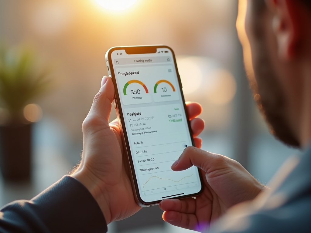 Auditoría SEO iPhone 7 con PageSpeed Insights en móvil