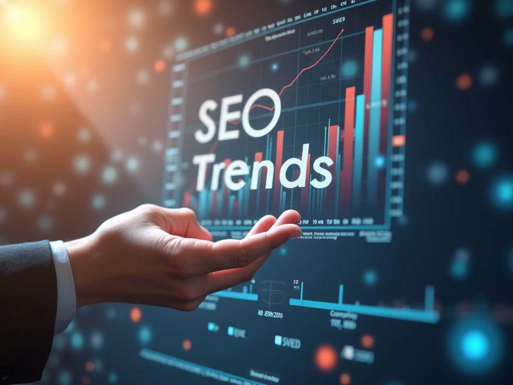 Gráfico de tendencias SEO 2026: IA, SGE, búsqueda por voz y autoridad de marca