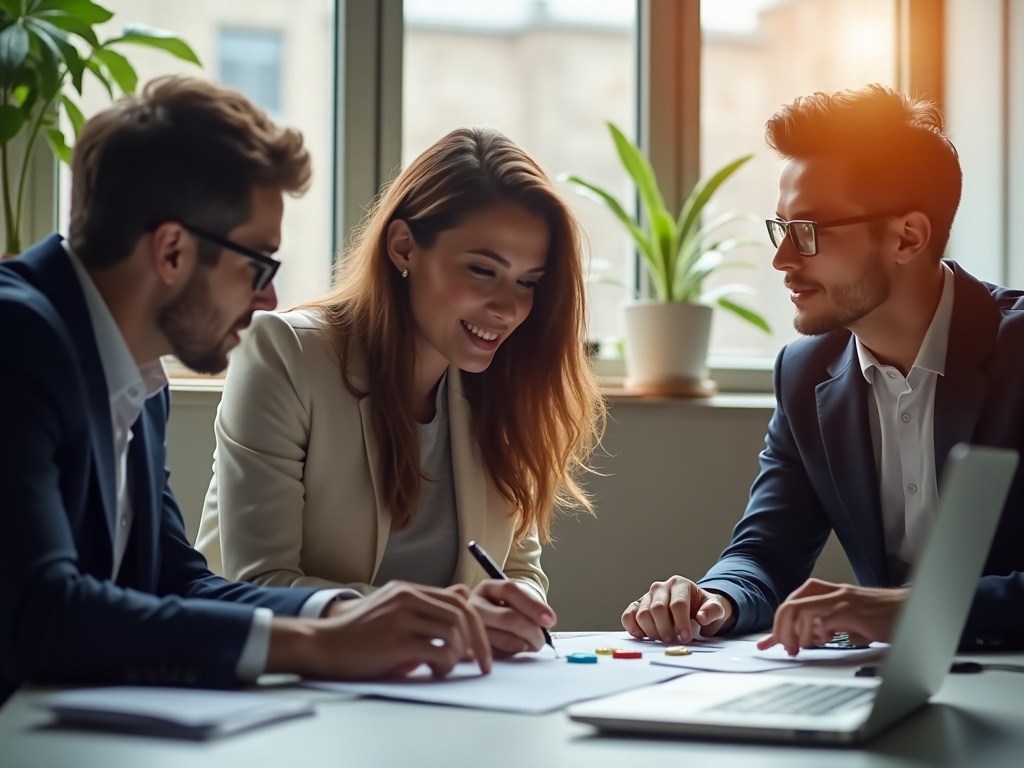 Equipo SEO colaborando en un proyecto con metodología ágil