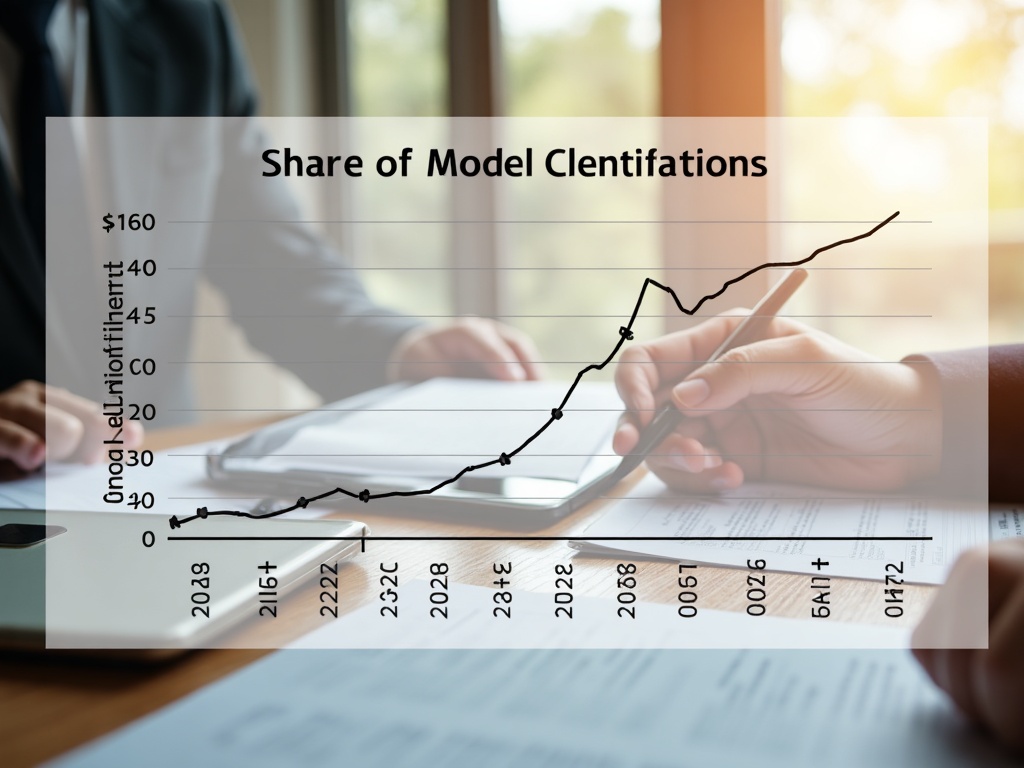 Gráfico de Share of Model mostrando citaciones de marca en ChatGPT, Gemini y Claude en 2026